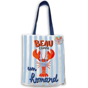Tote bag Beau comme un homard CARTES D’ART