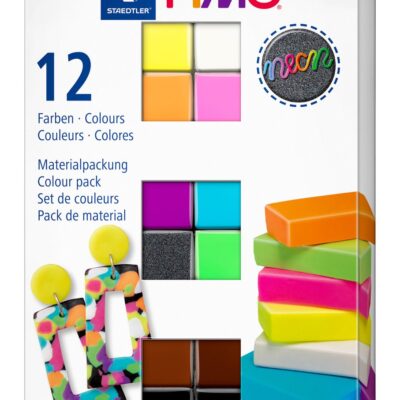 Kit 12 couleurs Néon FIMO