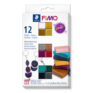 Kit 12 couleurs Pailleté FIMO