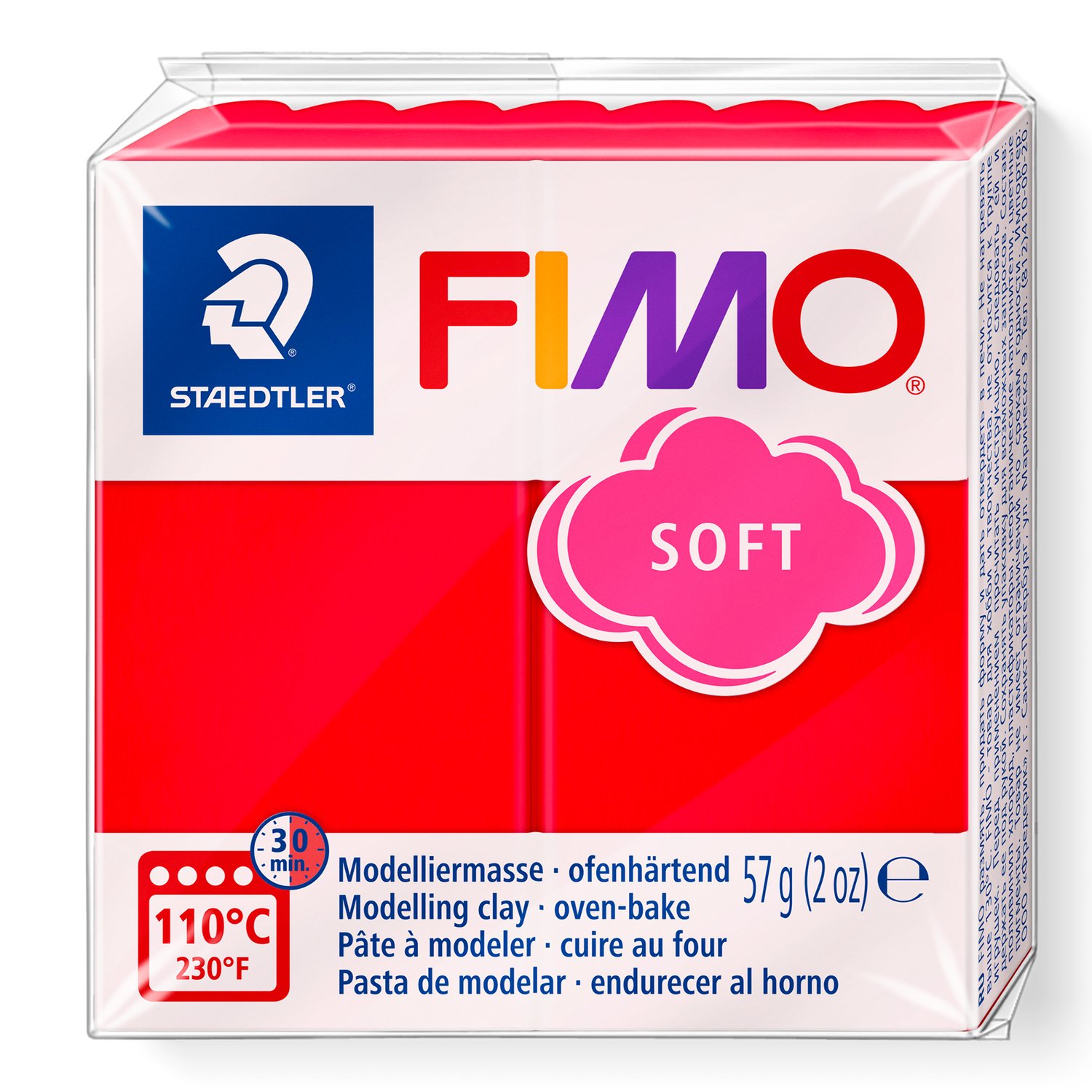 Pâte à modeler Soft Rouge FIMO