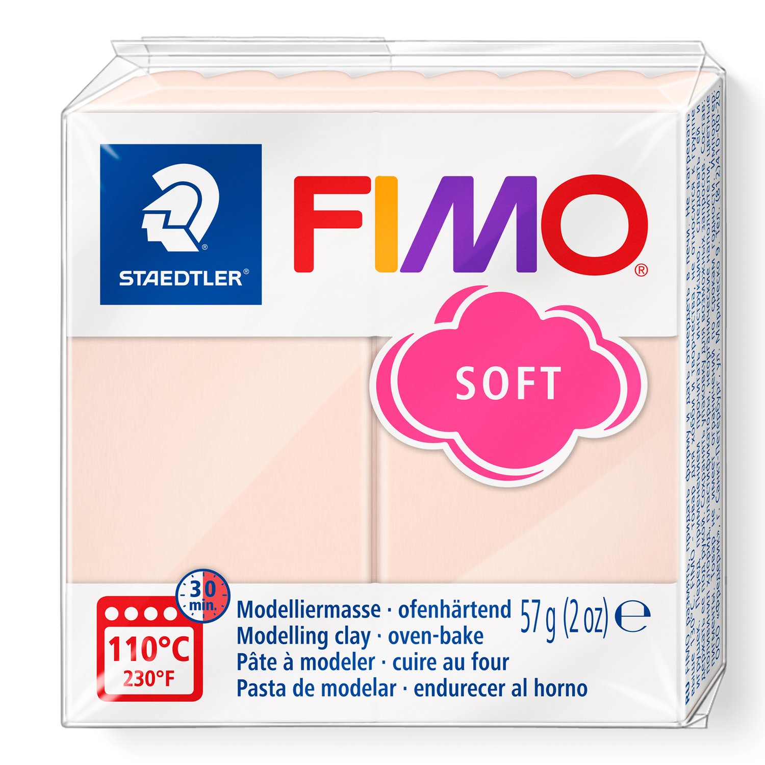 Pâte à modeler Soft Rose pâle FIMO