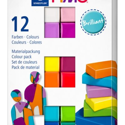 Kit 12 couleurs Brillant FIMO