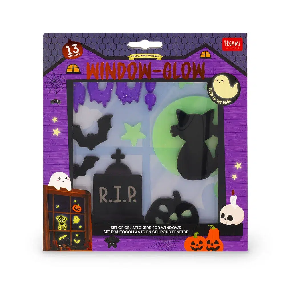 Set d'Autocollants pour Fenêtre Halloween – Image 1