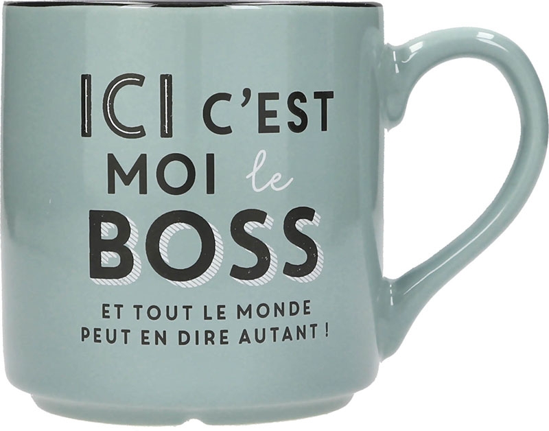 Mug "Ici c'est moi le boss" – Image 1