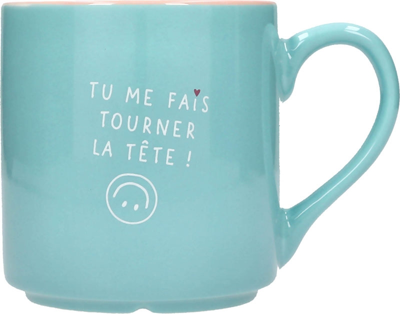 Mug "Tu me fais tourner ta tête !" – Image 1