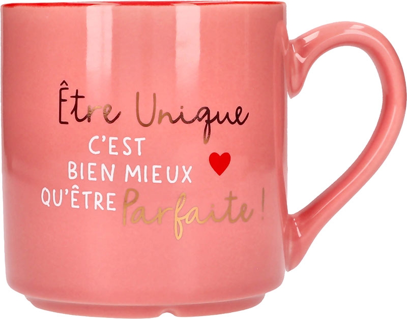 Mug "Etre unique c'est bien mieux qu'être parfaite" – Image 1