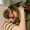 K-EARS Casque audio bordeau - Thumbnail Image 3