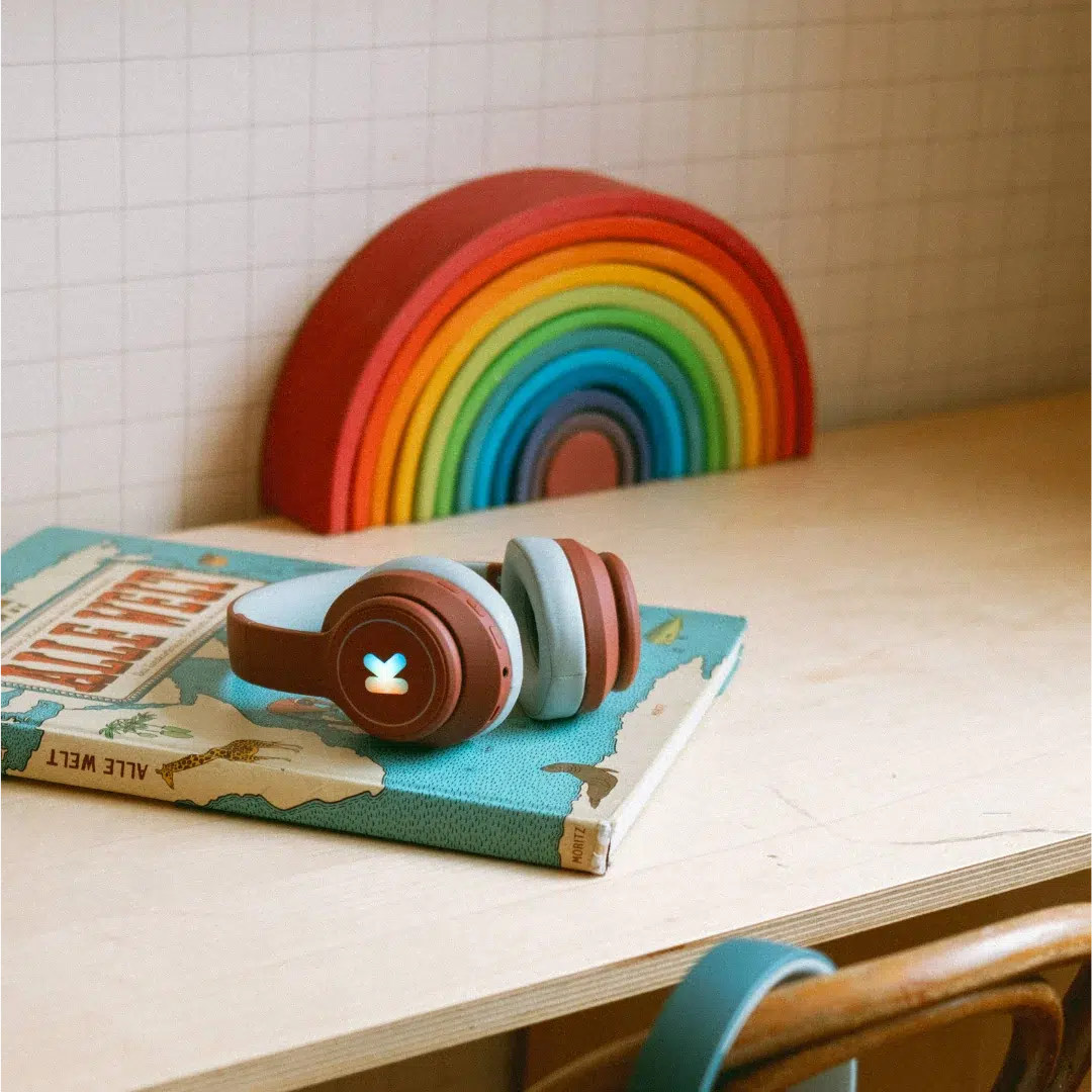 K-EARS Casque audio bordeau – Image 2