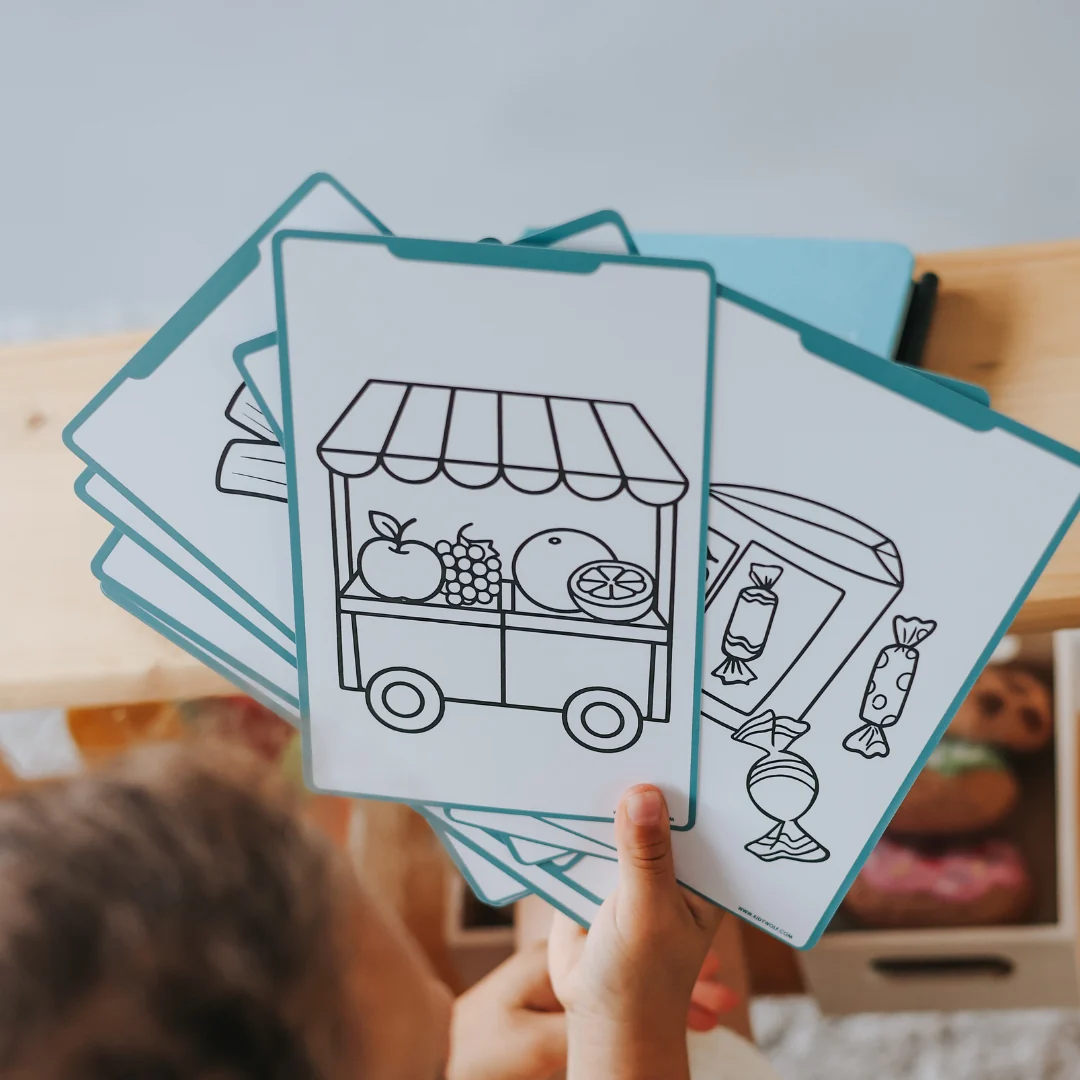 Kidydraw Tablette à dessin mon petit marché – Image 2