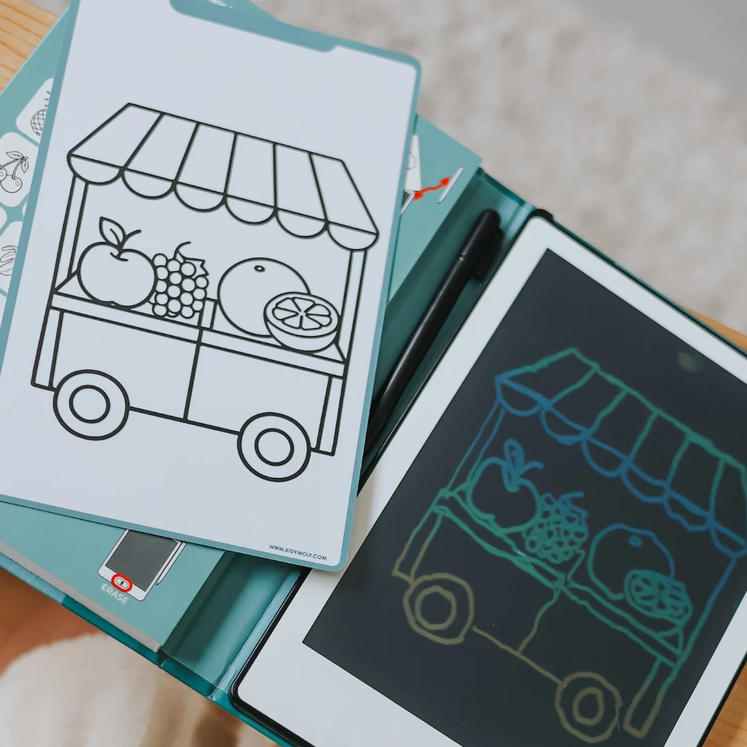 Kidydraw Tablette à dessin mon petit marché – Image 6
