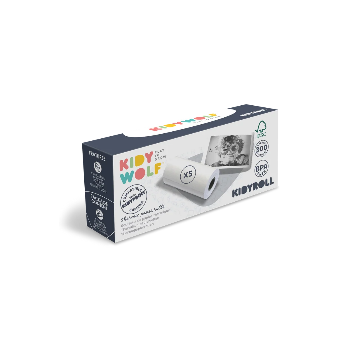 Kidyroll recharge papier thermique – Image 1