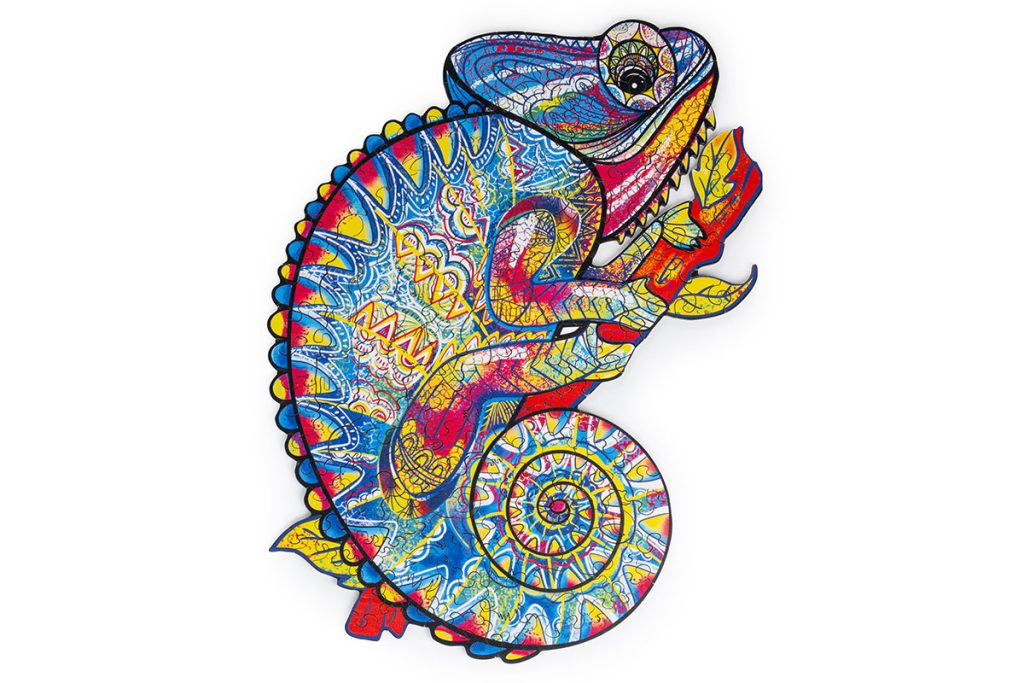 Puzzle en bois caméléon – Image 2