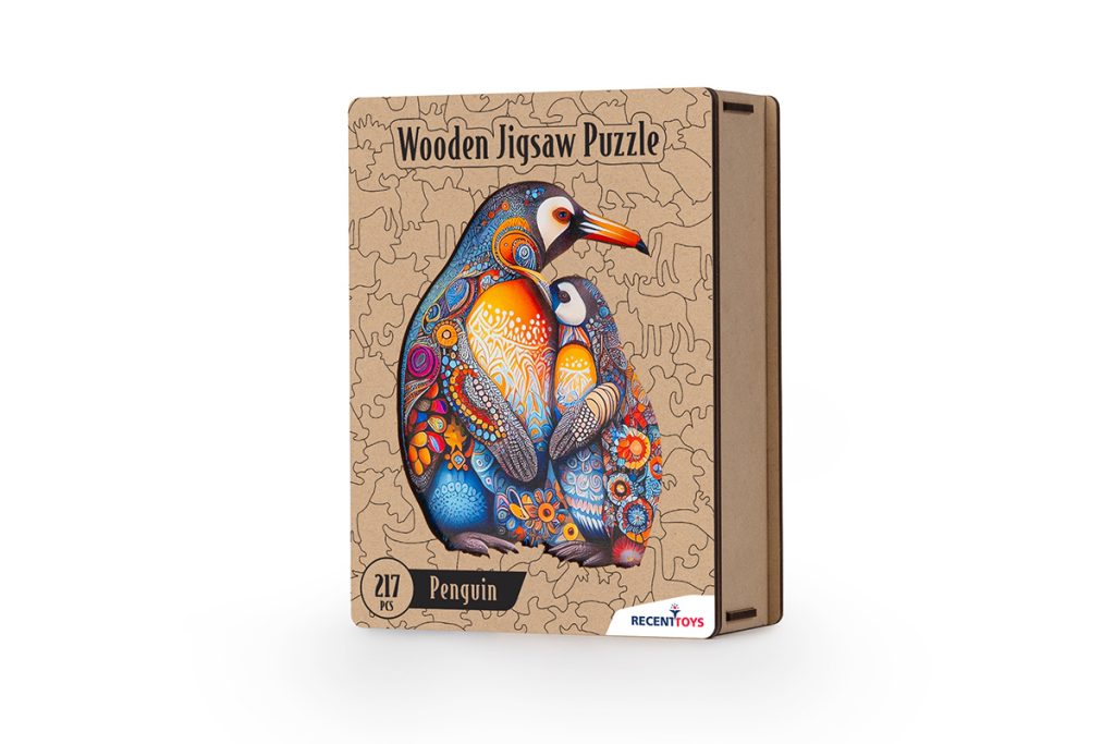 Puzzle en bois pingouin – Image 1