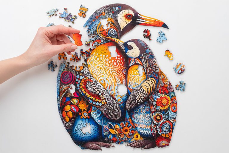 Puzzle en bois pingouin – Image 2