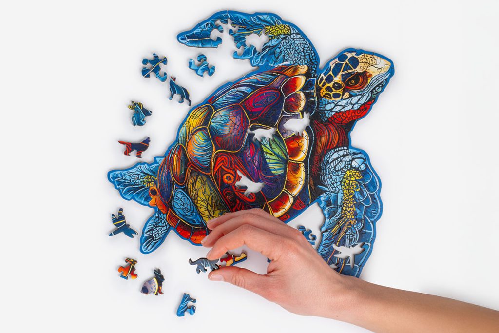 Puzzle en bois tortue – Image 2